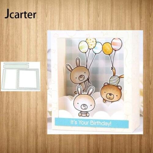 2021 New Box Frame Metal Cutting Dies Craft Cut Die Stencil Scrapbooking DIY Handmade Make Album Paper Model Punch Blade Decor