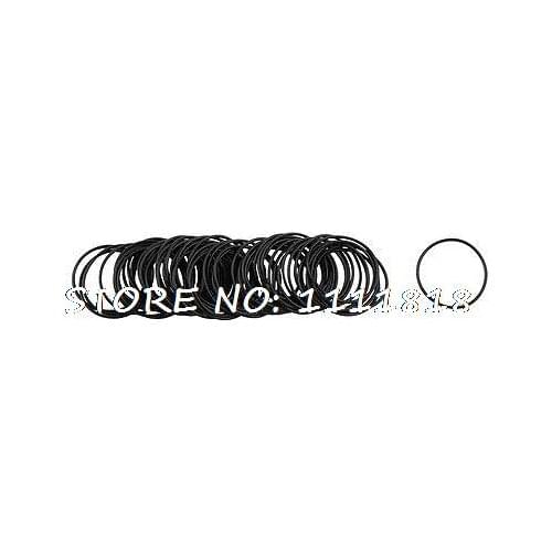 50 Pcs Mechanical Black NBR O Rings Oil Seal Washers 24mm x 1mm x 22mm
