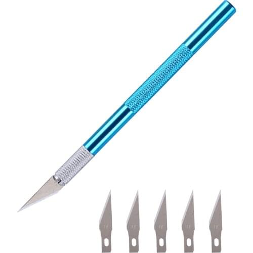 6 Blades Wood Carving Tools DIY Fruit Food Craft Sculpture Engraving Pen Hobby Knife Scalpel Carpenter Tools