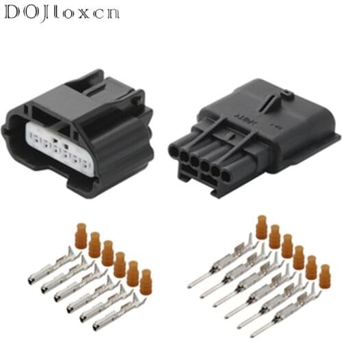 1 Set Of 6Pin Toyota Mazda Hilux Accelerator Pedal Male Female Automobile Waterproof Electronic Throttle Connector 7283-8850-30