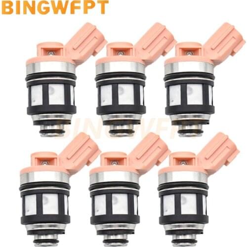 6Pcs/lot Fuel Injectors Nozzle for Nissan 3.0L 3.3L 1996-2004 16600 9S200 JS23-4 16600-9S200 166009S200 166001B000