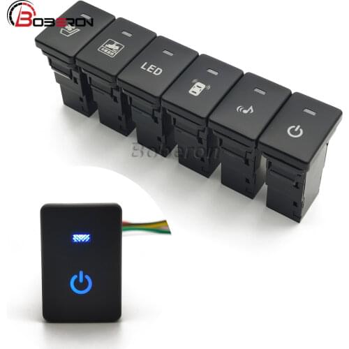 Car Radar Parking Sensor Switch Button For Toyota Camry Prius Corolla LED Lighted Light Switch