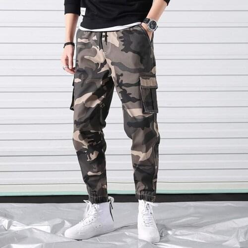 Men Camouflage Cargo Pants Outdoor Tactical Military Pant Casual Streetwear Jogger Pockets Pants Men Cotton Trouser Big Size 7XL