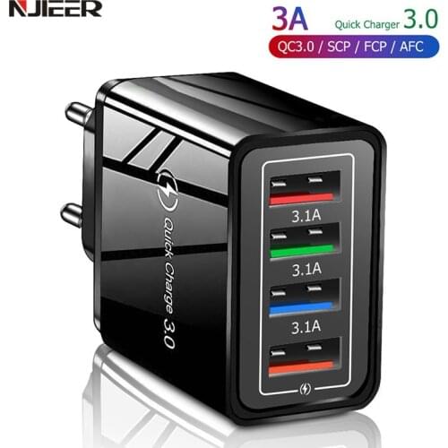 USB Quick Charger 3.0 For iPhone 12 11 X Wall Fast Charging For Samsung S20 S10 Plug Xiaomi Huawei Mobile Phone Chargers Adapter