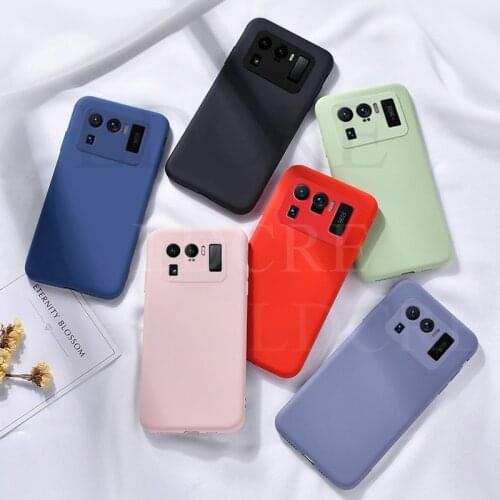 For Xiaomi Mi 11 Ultra Case Liquid Rubber Silicone Soft Case For Xiaomi Mi 11 Ultra Mi 11 Pro Cover for Xiaomi Mi 11 Mi 11 Lite