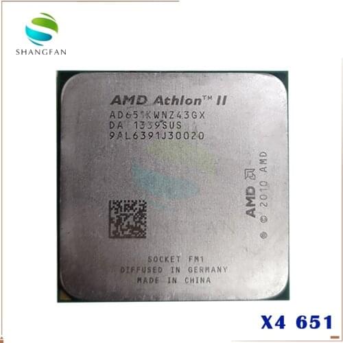 AMD Athlon X4 651 X4 651K X4-651 X4-651 3.0GHz 100W Quad-Core CPU Processor AD651KWN43GX AD651XWNZ43GX Socket FM1/905pin
