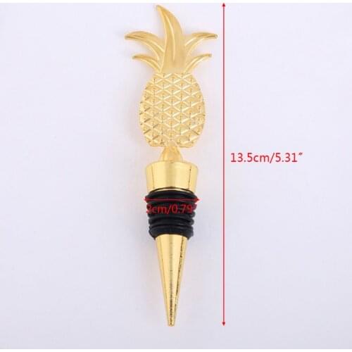 Elegant Pineapple Champagne Red Wine Bottle Stopper Vacuum Sealed Twist Valentines Wedding Favors Gift