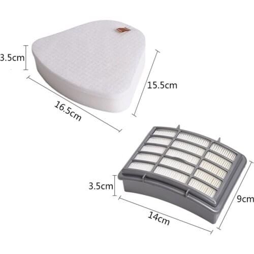 HEPA Filter & Foam Filter Kit for Shark Navigator Lift-Off NV350 NV351 NV352 NV355 NV356 NV356E NV357 Vacuum Cleaner Parts