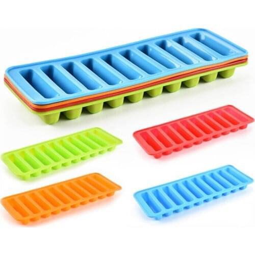 10-Grids Finger Shape Ice Mold Ice Cube Tray Popsicle Mold Jelly Whiskey Cocktail Moulds Ice Cube Maker For Kitchen Bar Tools