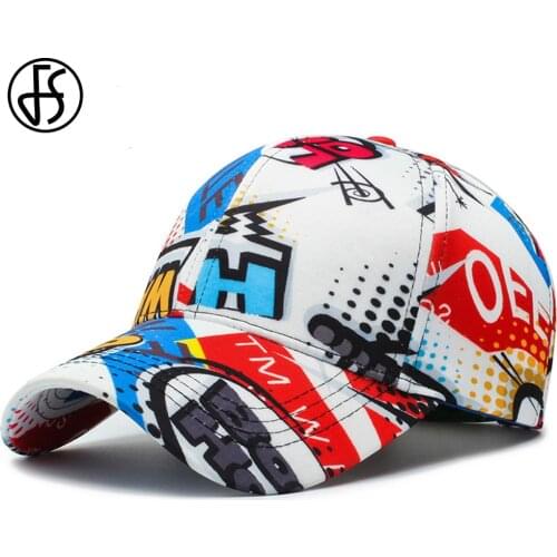 FS 2021 Women Men Caps Letter Graffiti Hip Hop Cotton Ladies Face Hats Daily Outdoor Sport Cappellino Baseball Cap Snapback Hat
