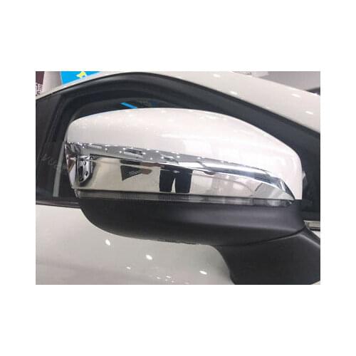 Chrome Side Door Mirror Stripe Cover Trim 2pcs For Mazda CX-5 2nd Gen 2017-2019