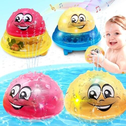 Bath Toys Spray Water Light Rotate with Shower Pool Kids Toys for Children Toddler Swimming Bathroom LED Light Toys Gift
