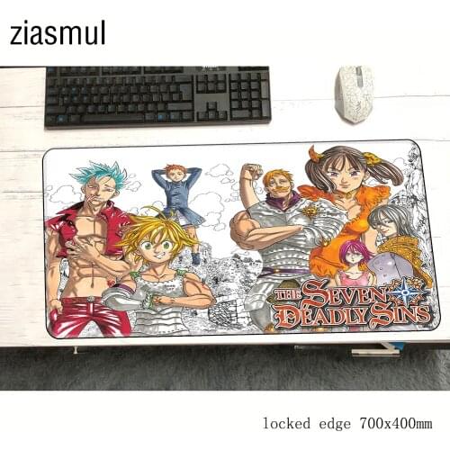 Seven deadly sins padmouse 700x400x3mm gaming mousepad game Adorable mouse pad gamer computer desk HD pattern mat mousemat pc