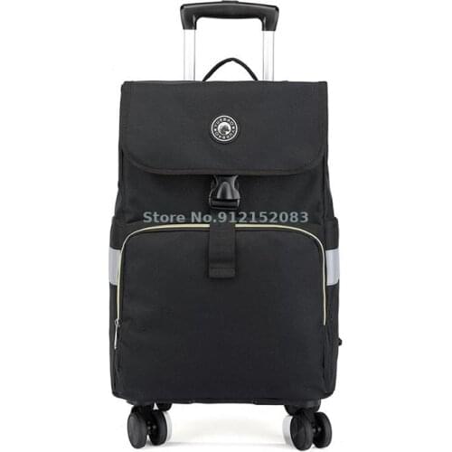 Lightweight Grocery Cart Folding Household Shopping Bag Small Cart Portable Supermarket Trailer Trolley Cart Shopping Artifact