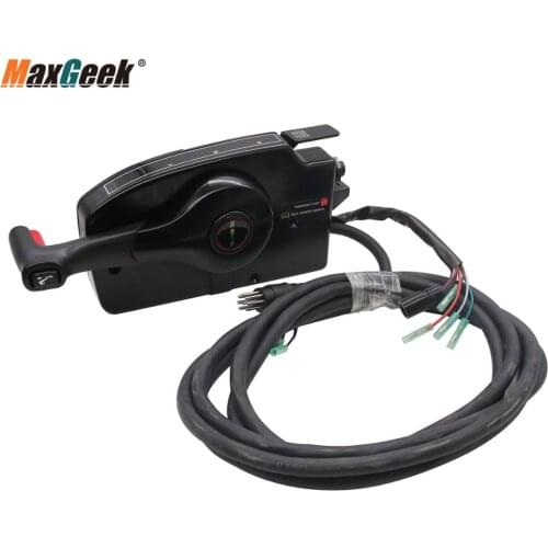 Maxgeek for Mercury Outboard Remote Control Box 8 Pin Boat Motor Right Side Control Box Cable Set