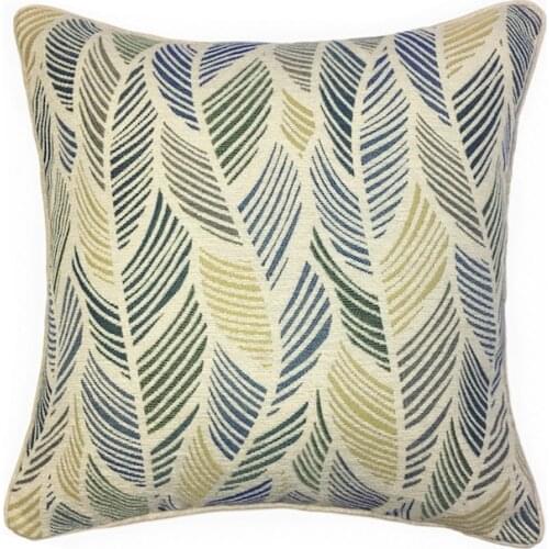 DUNXDECO Cushion Cover Decorative Pillow Case Modern Simple Water Grass Chenille Jacquard Soft Sofa Chair Bedding Coussin