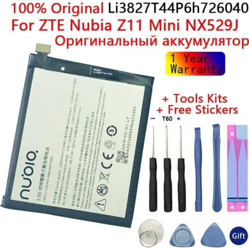 Original battery 3.85V 2830mAh Li3827T44P6h726040 For ZTE Nubia Z11 Mini NX529J Battery