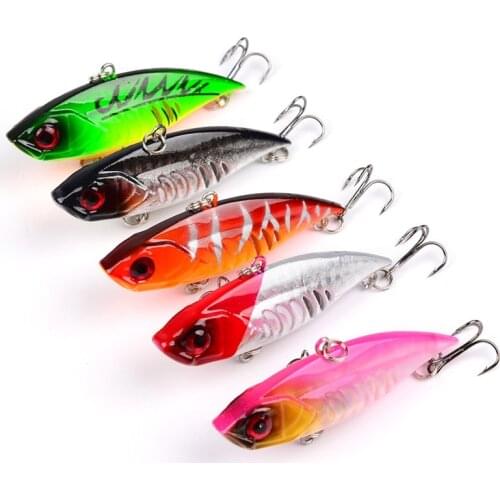 Plastic VIB Bionic Sea fishing lure Trembling VIB Artificial fishing gear Fake Hard bait 65mm 11g Sinking Swimbait Wobblers