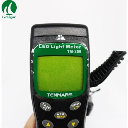 TM-209 Digital LED Light Level Meter 400,000 Lux FC Measuring Luxmeter