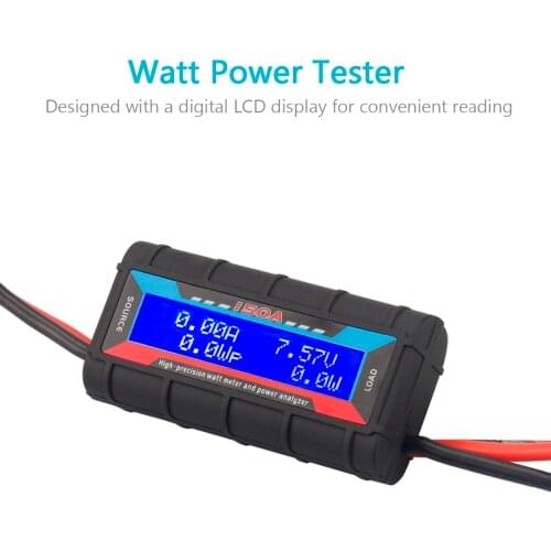 RC 150A High Precision Watt Meter and Power Analyzer W/ Backlight LCD Multifunctional Watt Meter for RC Car Battery