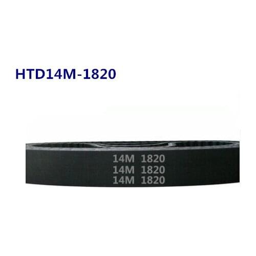 Free shipping high quality HTD14M1820 Timing belt pitch 14mm teeth 130 width 10mm-60mm Rubber HTD14M Timing belts