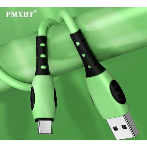 Reversible Micro USB Type C Cable Liquid Silicone Charge USB Data Cable For Samsung S9 Xiaomi Android Mobile Phone Charging Cord