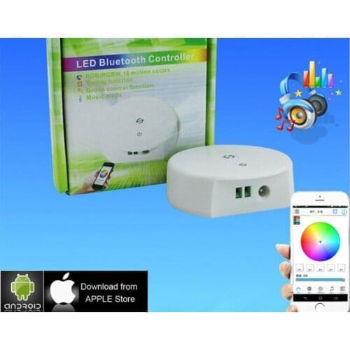 [Seven Neon]Free DHL shipping intelligent DC12V/24V 24A UFO bluetooth LED RGB/RGBW Controller for IOS and Android software