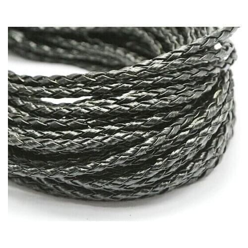 100Yds 3mm Multicolor Faux Braid Leather Cord,Beading String,Leather Rope,for Necklace and Bracelet,DIY Accessory Jewellry