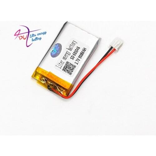 XHR-2P 2.54 900mAh 603048 3.7V lithium polymer battery telephone 603050 small pudding point reading machine