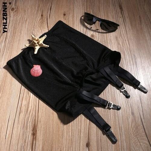 YHLZBNH Women High Waist Lace Garters 4 Strap Belt Suspender Sexy Thigh-Highs Stockings Intimates Pantyhose Garter Black White