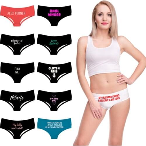 2PCS Women Sexy Panties Special Printed Milk Silk Lingerie Brief Breathable Elastic Underpant Cozy Funny Underwear трусы женские