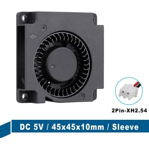1pcs Gdstime 5V 2Pin 45mm 45mm x 45mm x 10mm 4.5cm Mini DC Brushless Turbine Cooling Blower Fan 4510S
