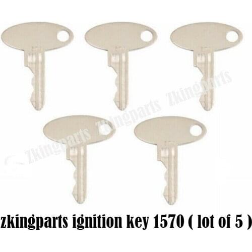 5pcs Tractor Key 1570 Fit For Ford 5252 Massey Ferguson Fuki M157