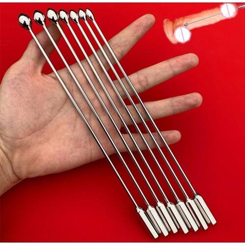7pcs/Set Metal Urethral Catheter Steel Urethral Dilator Horse Eye Stimulation Penis Plug Sounding Male Masturbator Sex Toys 18