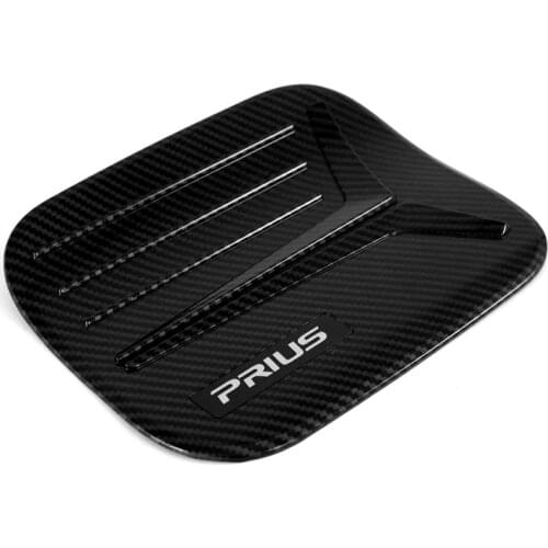 Car Styling Accessories Car body Gas Fuel Oil Tank Cover Cap sticker ABS Carbon fiber Auto parts For Toyota Prius 2019 2020