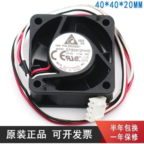 Free Shipping DELTA EFB0412HHD -R00 4CM 40MM 4020 12V 0.15A For Huawei 3600 5600 H3C server cooling fans axial