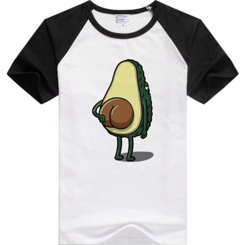 Avocado BUTT BONE short sleeve casual Men Women T-shirt Comfortable Tshirt Cool Print Tops Fashion GA968