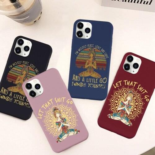 GYKZ Fashion Letter Print I'M Mosily Peace Love Phone Case For iPhone 7 XS MAX SE 2020 XR X 11 Pro 8 6s Plus Soft Silicone Cover