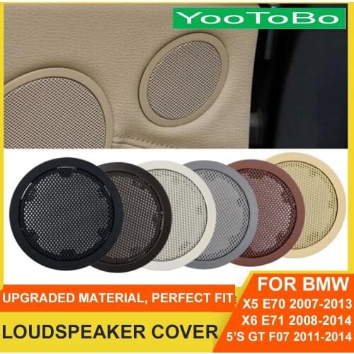 LHD RHD Interior Door Horn Loudspeaker Audio Sound Cover Cap Replacement For BMW X5 X6 E70 E71 2007-2013 5-Series GT F07 2011-17