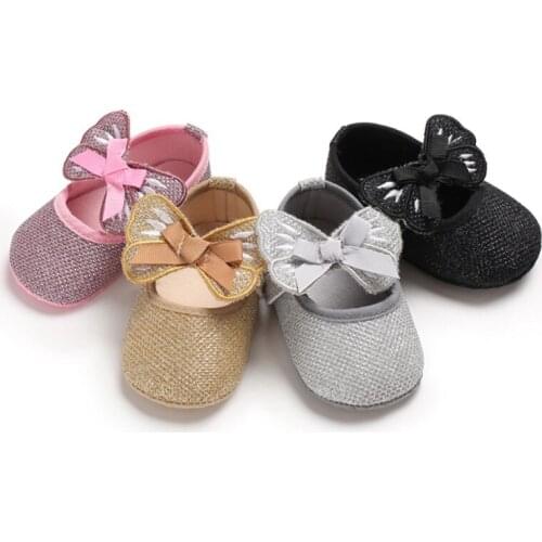 Fashion bow New Baby shoes non-slip infant shoes baby girl soft sole shoes soft comfortable bottom