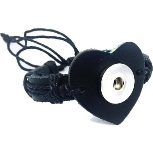 Fashion 101 Original Hand Woven Genuine Leather Retro Bracelet 12mm 18mm Snap Button Jewelry Charm Jewelry For Women Gift