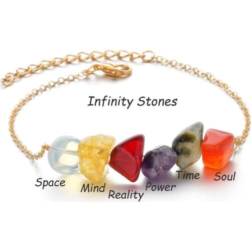 Fashion Cute Colorful Irregular Lucky Stone Bracelet Korean Colored Wrist Jewelry Bracelets for Women Girls Men Gift Wholesale