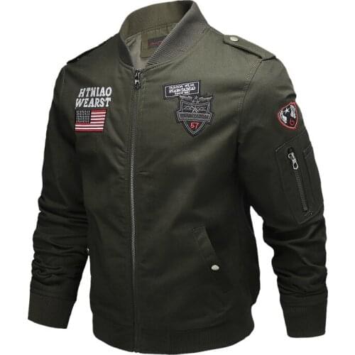 Mens Military Jacket Fashion Armed Style Chalecos Para Hombre Outdoor Sports Cotton Aviator Jacket Mens Military Jacket 6XL