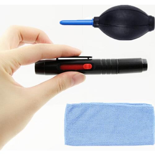 Computer Cleaning Kit 3 In 1 Camera Lens Cleaner Digital Cleaning Pen Air Blow Cloth Dust Cleaning Tools Laptop Phone Cleaner