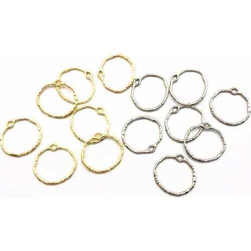 New arrival! (choose color and size) white K/gold color zinc alloy ring-shape connector/charm for jewelry DIY ( as shown)