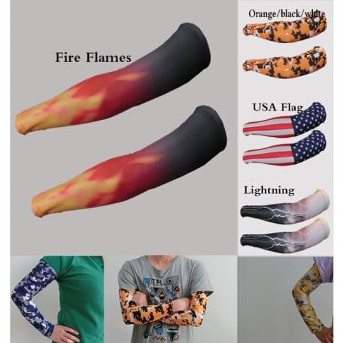Wholesale NEW 2016 brand new dhl shipping Compression Sports Arm Sleeve Moisture Wicking softball,baseball camo sports guar