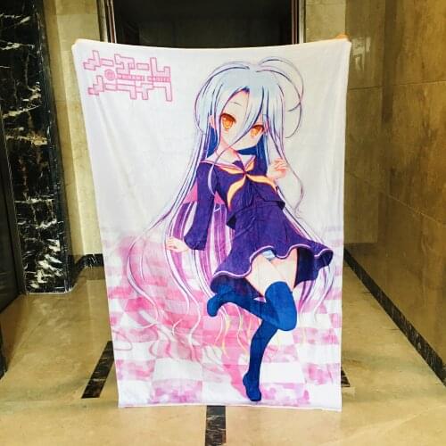 IVYYE NO GAME NO LIFE Anime Blanket Plush Velvet Warm Decoration Bed Home Throw Sofa Blankets Unisex Gifts NEW