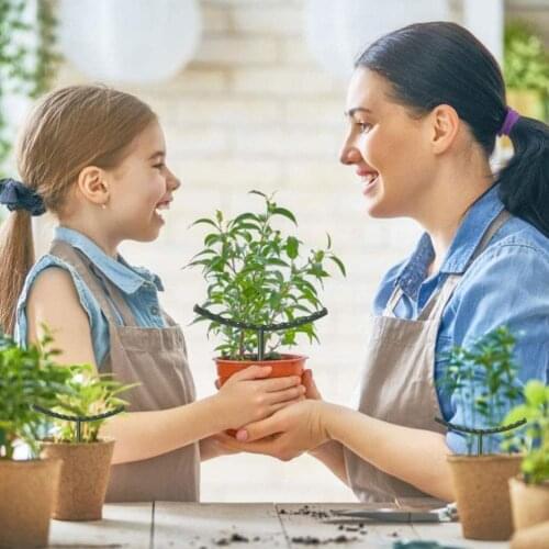 Garden Plant Support Cage Plie Flower Stand Holder Plastic Semi-Circle Green House Orchard Road Household Gardening Bonsai Tools