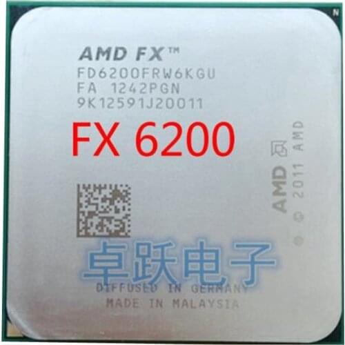 AMD FX 6200 AM3+ 3.8GHz/8MB/125W Six Core desktop processors CPU Socket AM3+ fx 6200 free shipping