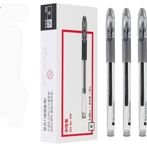 Professional 0.38mm Sign Rollerball Pen Gel Business Office Black Signature Pen Student Learning with Thick Gel Pen Writing